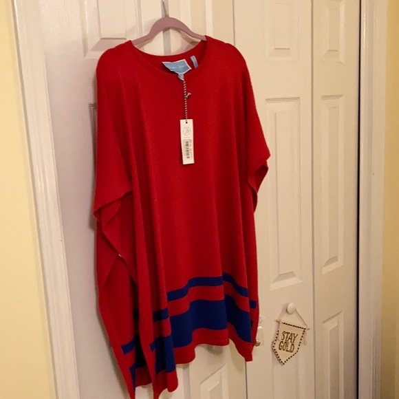 NWT Draper James Game Day Poncho - Picture 3 of 5